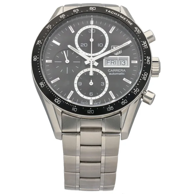 TAG Heuer Carrera CV201AG 41mm Stainless Steel Watch from H&T