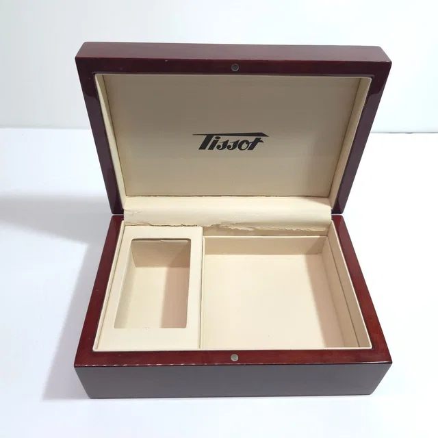 Tissot Vintage Wooden Watch Box Empty Replacement Luxury Lacquer Storage Case in brown|red from Poshmark
