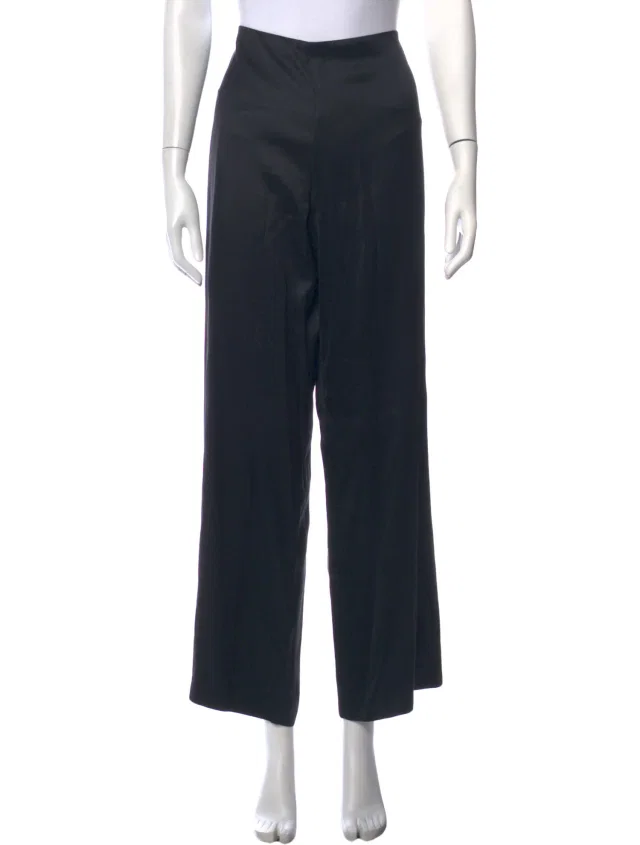 The Row Wide Leg Pants in black from The RealReal