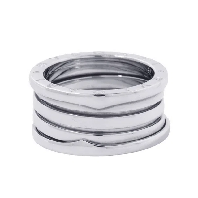 Bvlgari B-zero1 Ring 4 bands Size 58/#18 18K White Gold in White from GALLERY RARE