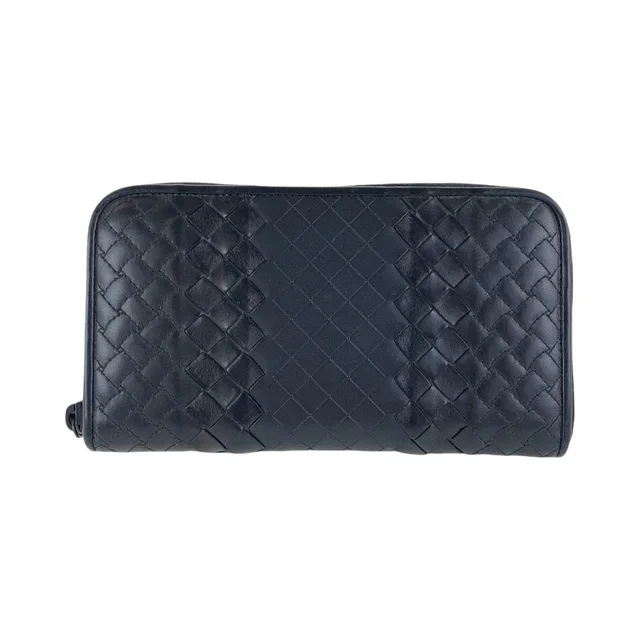 Bottega Veneta Intrecciato Leather Long Wallet in Woven leather from LuxUness