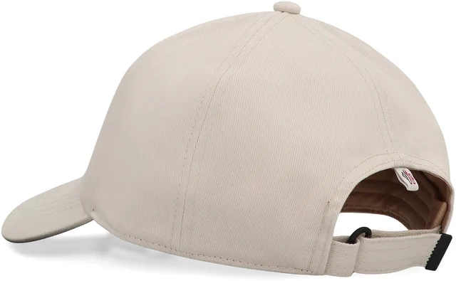 Moncler K10983b00001 Baseball Cap — Cream Cotton Caps in White from HEWI, photo 2 of 2