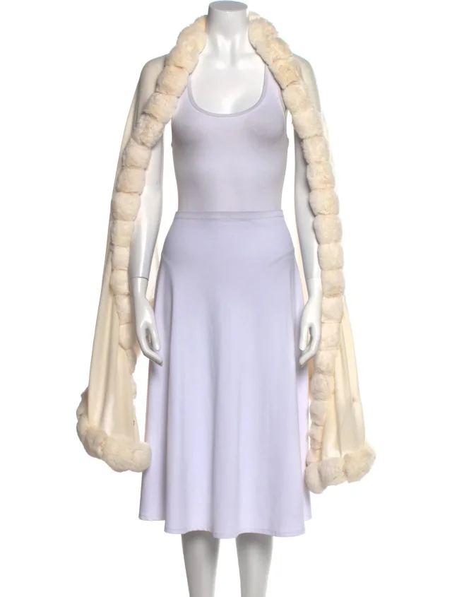 Loro Piana Cashmere Open Front Sweater in white Cashmere from The RealReal