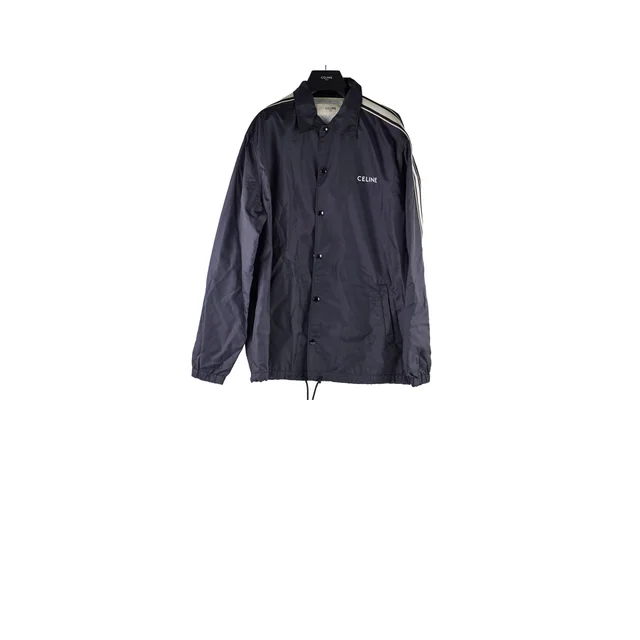 Celine Coach Jacket Nylon Black - Size Men's 52 in Black Nylon from The Purse Affair