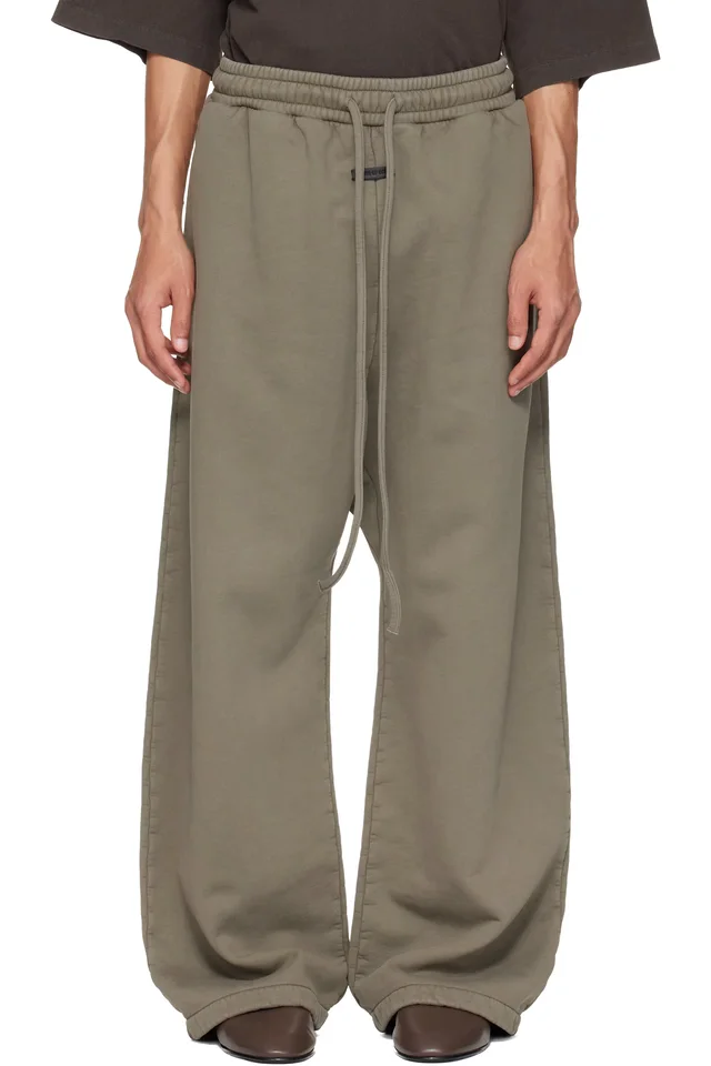 Fear of God Khaki Wide Leg Sweatpants, image 1 of 1 from SSENSE