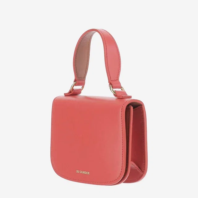 Jil Sander Top Handle Bag — Red Leather in Red Leather from HEWI
