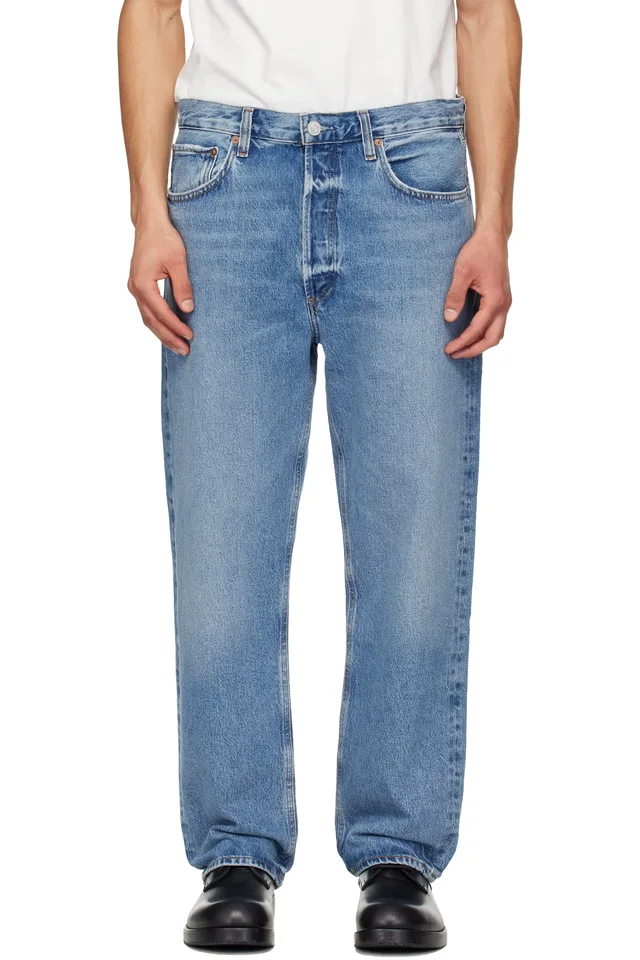 AGOLDE Blue 90's Jeans, image 1 of 1 from SSENSE