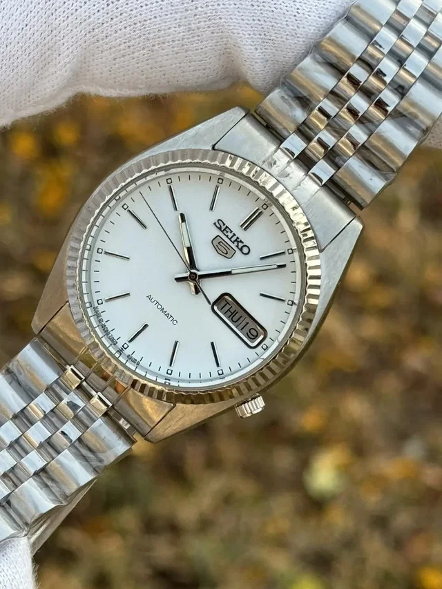 Seiko 5 Crisp White Snxj Automatic 7009-3110 Japan Made, Men's (Size 36) in white from Grailed