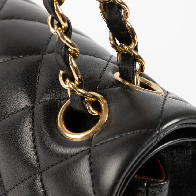 Chanel Small Classic Handbag in Black Lambskin from Labellov, photo 10 of 10