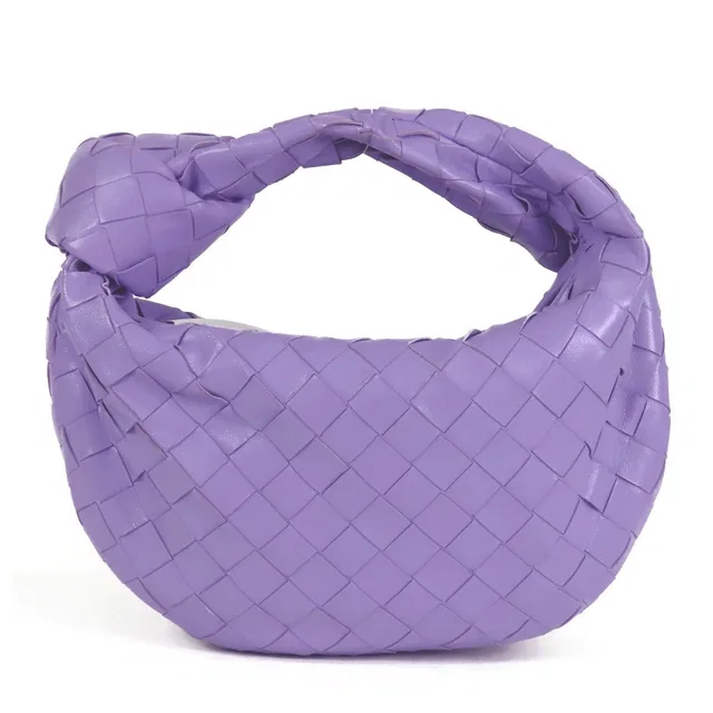 Bottega Veneta Mini Jodie Purple Leather Handbag in Purple Leather from The Reluxe