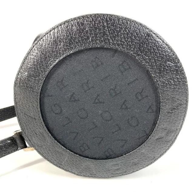 Bvlgari Handbag Logo Leather Canvas Black in black Canvas from Poshmark, photo 4 of 9