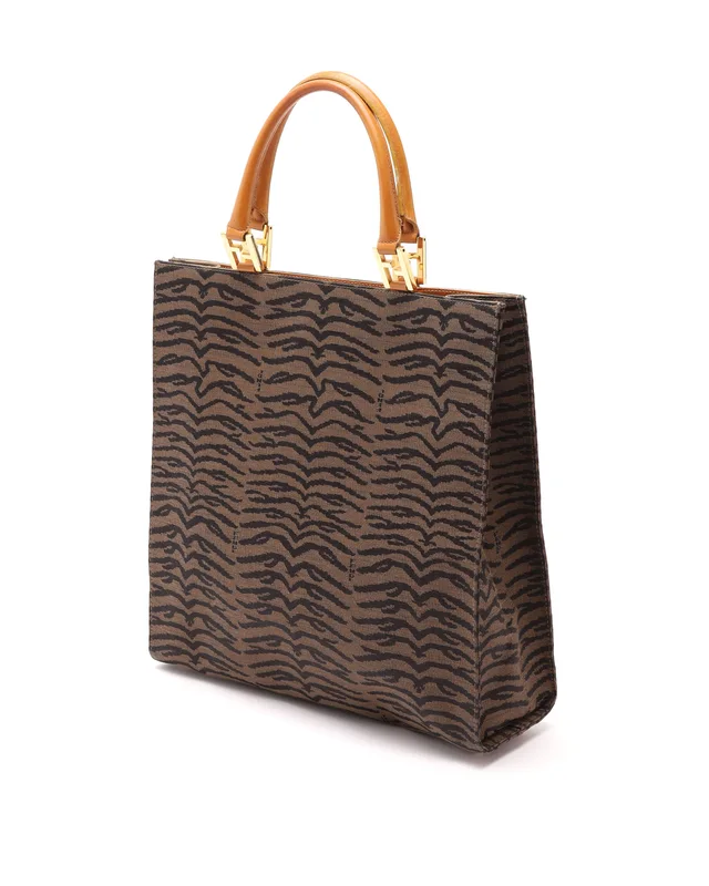 Fendi Tiger Tote Bag in Canvas from A Retro Tale, photo 2 of 8