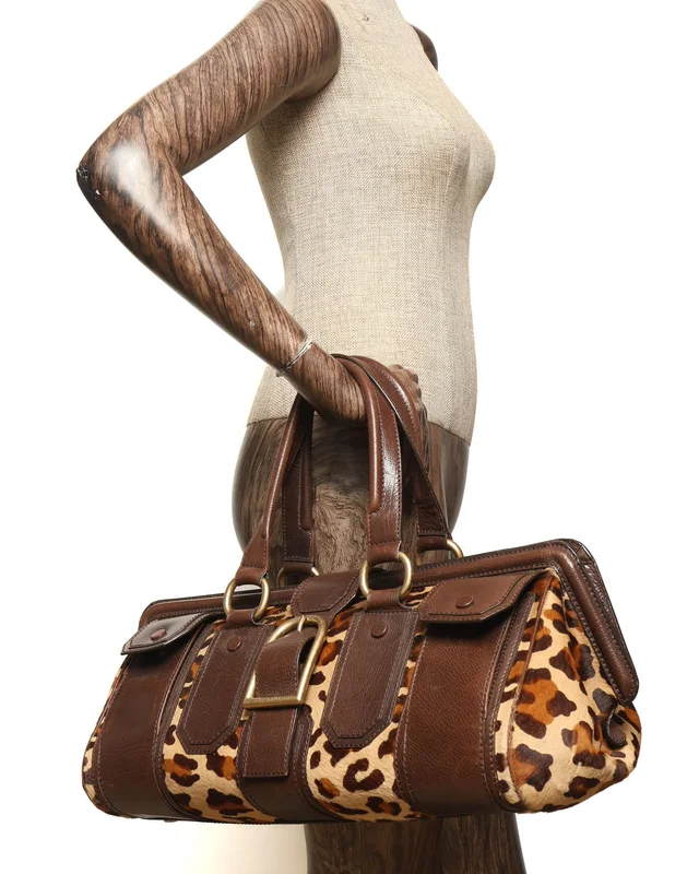 Celine Ella Leopard Ponyhair Hobo Bag in Denim from A Retro Tale, photo 10 of 10