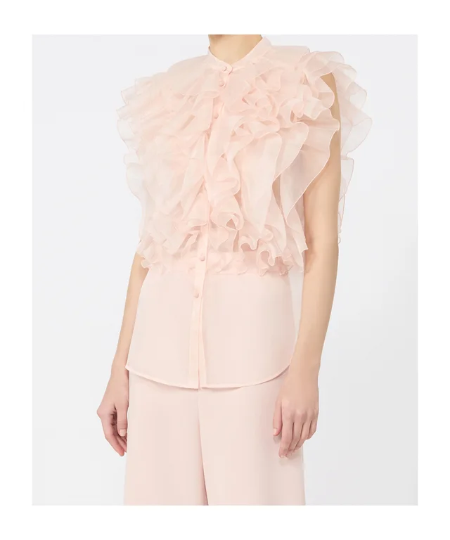 Max Mara ruffled silk shirt, photo 2 of 6 from SENSER