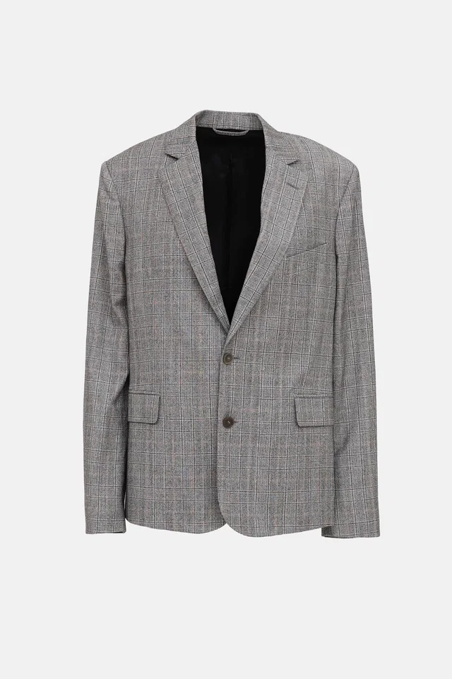 Balenciaga 2019 Check Blazer in Wool from VSP Consignment