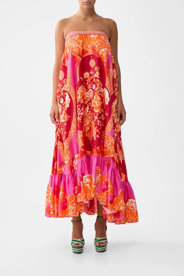Camilla eBoutique STRAPLESS MAXI WITH RUFFLE HEM TILES OF TÜRKIYE from CAMILLA, photo 1 of 1