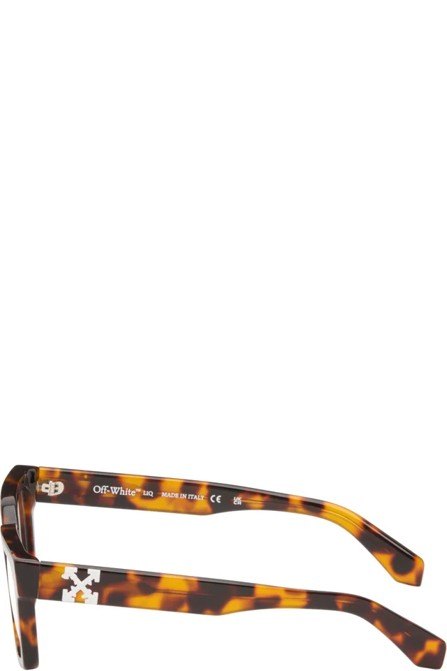 Off-White Brown Style 21 Glasses, photo 3 of 4 from SSENSE