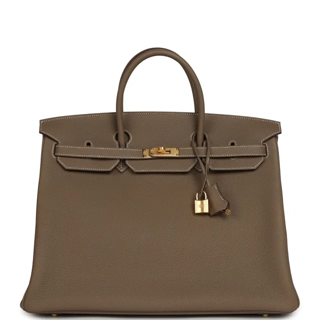 Hermès Birkin 40 Etoupe Togo Gold Hardware in Taupe Togo leather from Madison Avenue Couture