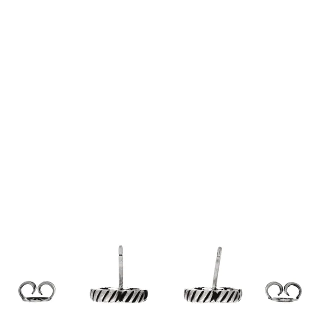 Gucci Sterling Silver Torchon Double G Earrings in Silver from FASHIONPHILE, photo 3 of 4