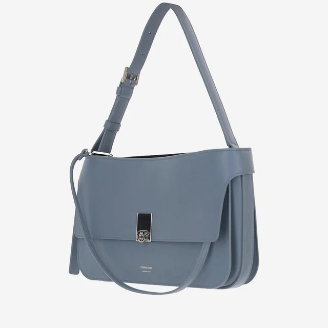 Ferragamo Cara Shoulder Bag — Blue Calf Leather in Blue Calfskin from HEWI