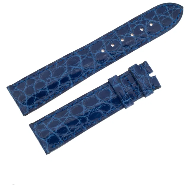 Chopard Royal blue alligator watch band (18 x 16) in Blue Crocodile from Gray And Sons