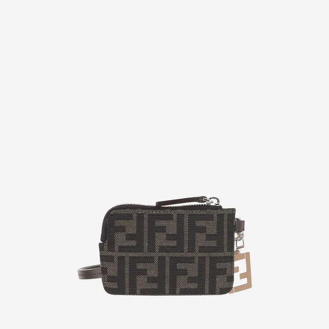 Fendi Ff Jacquard And Calfskin Wallet — Multicolor in Multicolor Calfskin from HEWI