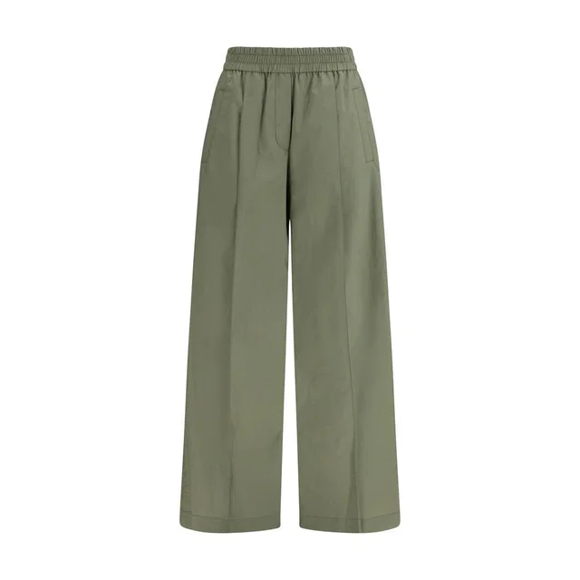 Brunello Cucinelli Bicolor Cotton Casual Pants in Wool from HEWI