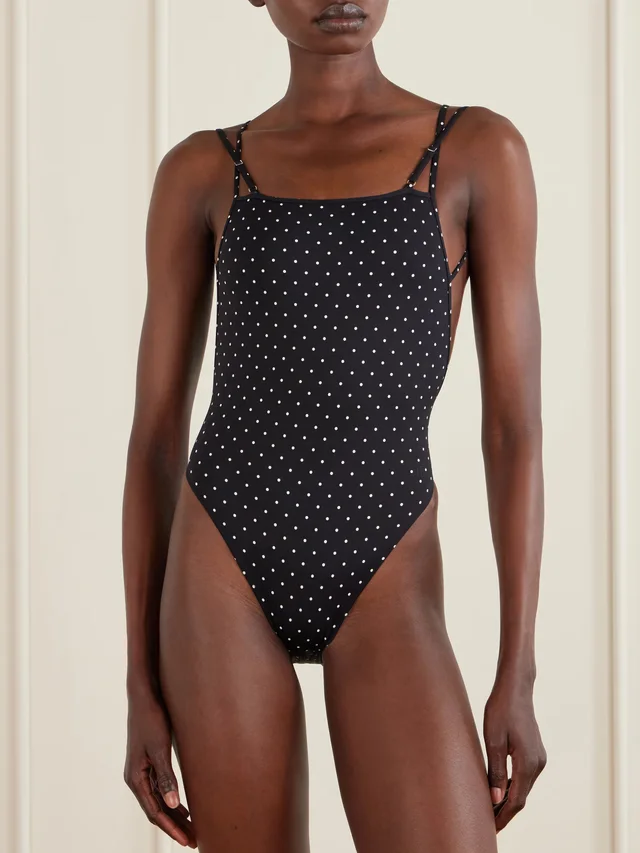 TOM FORD Polka dot jersey swimsuit in Black, photo 2 of 2 from NET-A-PORTER (Canada)
