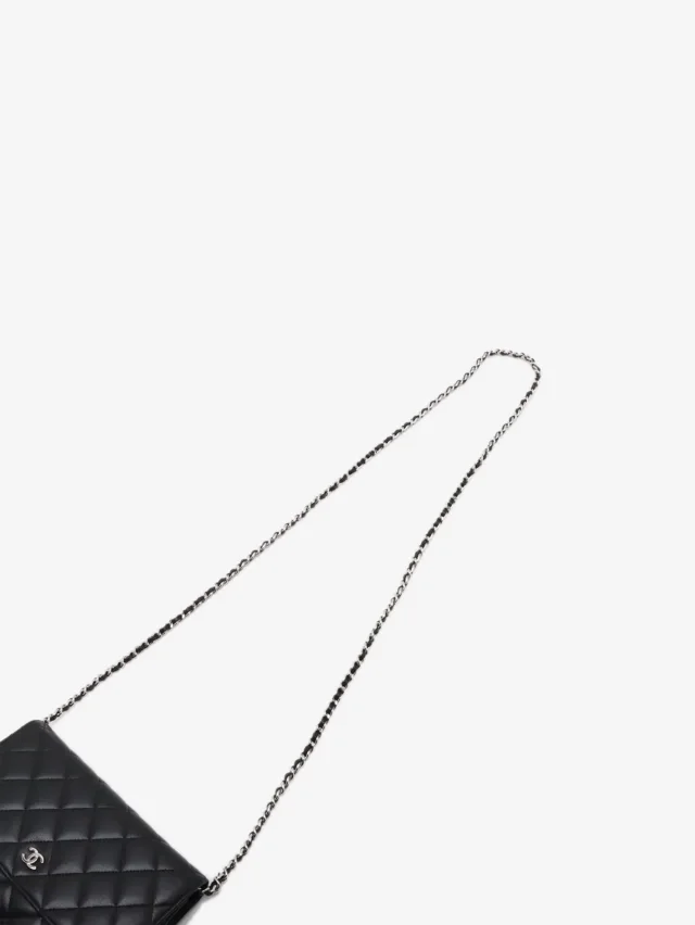 Chanel Black 2013 lambskin quilted Wallet on Chain in Black Lambskin from Sign of the Times, photo 5 of 16