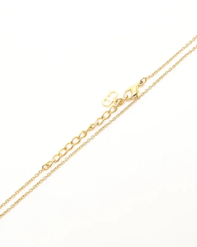 Dior Logo Charm Necklace in Silk from A Retro Tale, photo 4 of 4