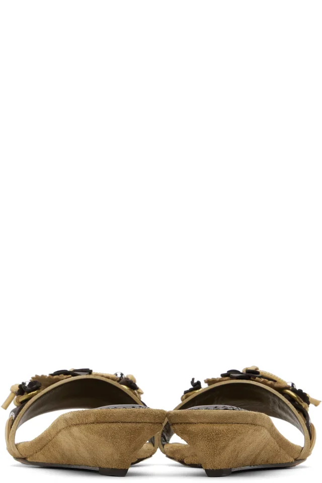 Isabel Marant Tan Iela Heeled Sandals, photo 2 of 5 from SSENSE