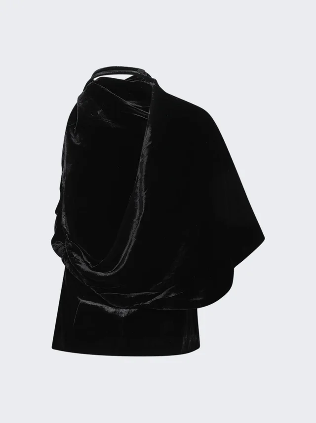 Róhe Off-the-shoulder sculptural velvet top, image 1 of 1 from SENSER