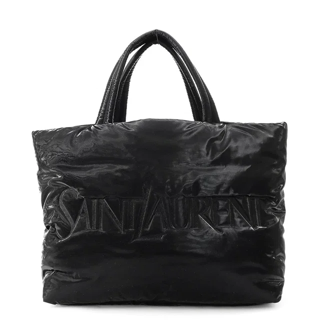 Saint Laurent Tote Bag Black756269 SilkTec Canvas in Canvas from GALLERY RARE