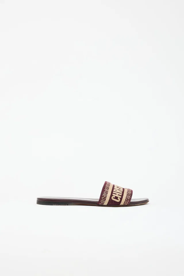 Dior Leather D-Wave Sandal in Leather from VSP Consignment