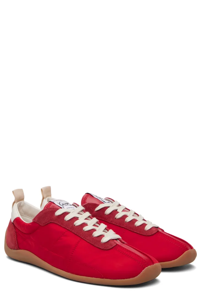 Red Kenzo Paris 'KENZO Striker' Low Top Sneakers, photo 4 of 5 from SSENSE
