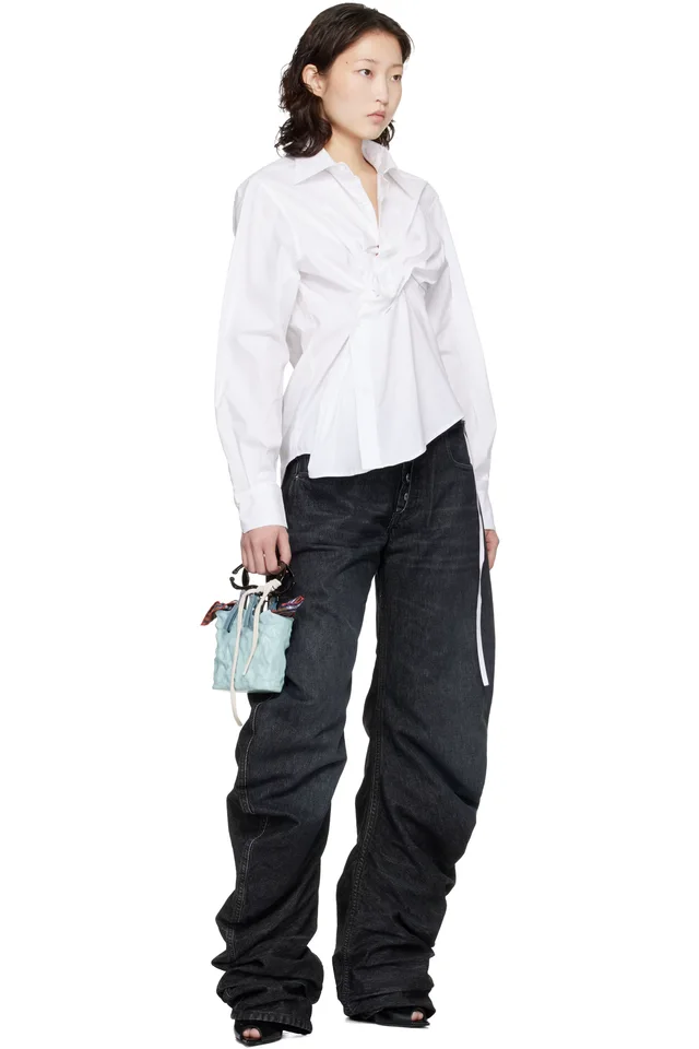 Ottolinger Blue Signature Ceramic Bag, photo 4 of 4 from SSENSE
