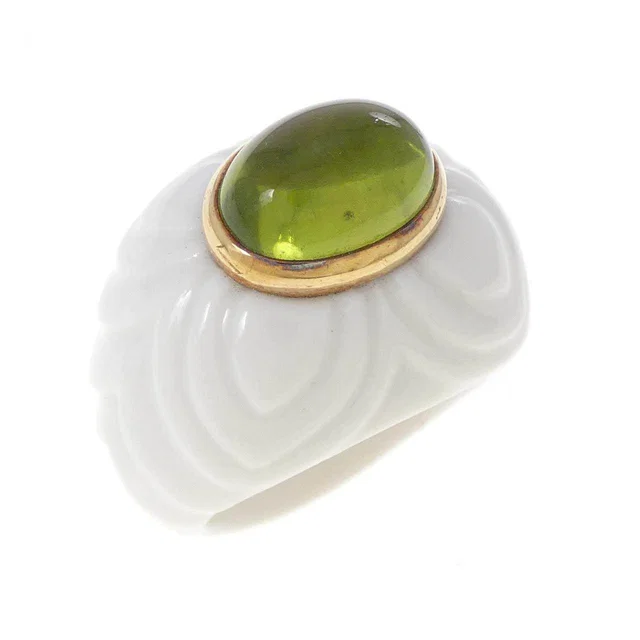 Bvlgari Chandra Au750 Peridot Ring Size 13 from LuxUness
