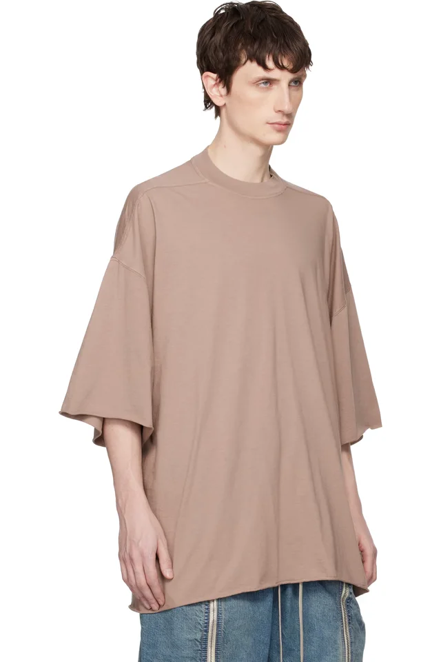 Rick Owens DRKSHDW Taupe Temple Tommy T-shirt, photo 2 of 4 from SSENSE