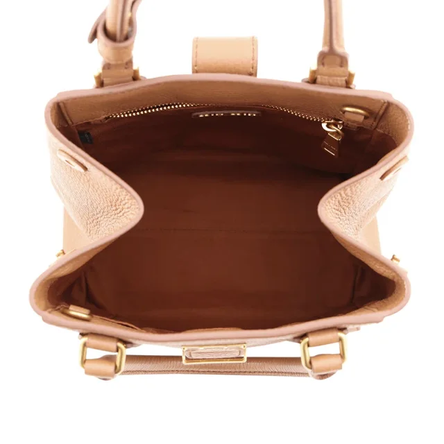 Miu Miu 2WAYBag Brown5BA266 Leather in Leather from GALLERY RARE, photo 8 of 18