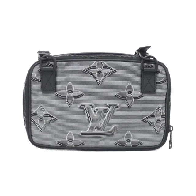 Louis Vuitton 2054 Expandable Messenger Bag M55698 in BLACK / BLACK metal fittings calf / nylon from KOMEHYO, photo 2 of 10