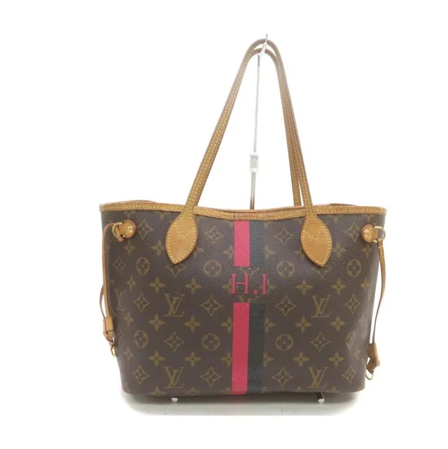 Louis Vuitton Monogram Mongram Neverfull PM Tote with Stripe in Canvas from Bagriculture