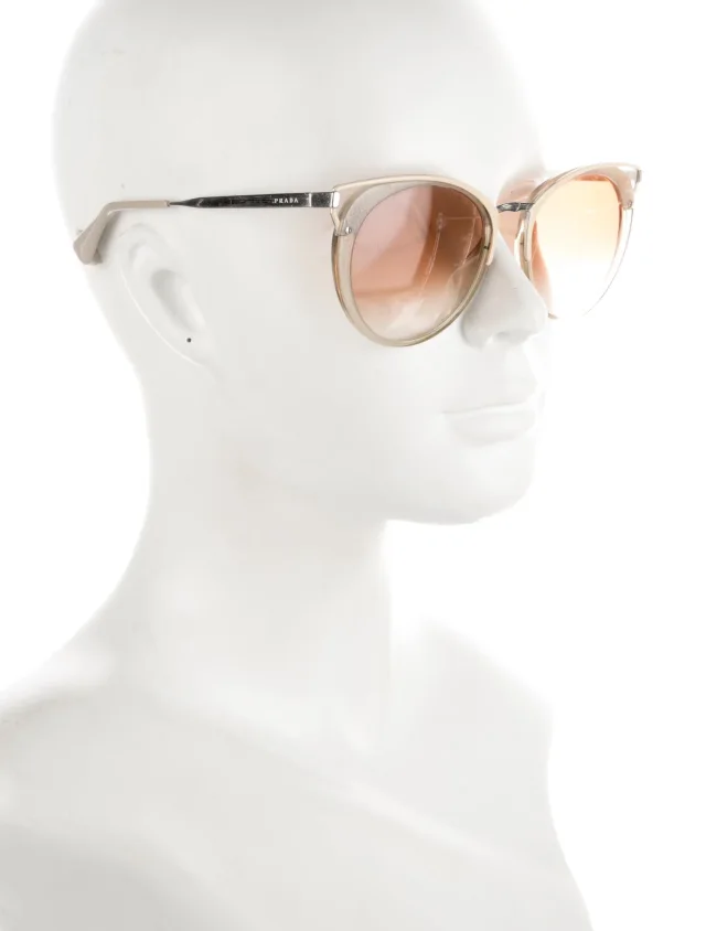 Prada Round Gradient Sunglasses in brown|red from The RealReal, photo 3 of 3