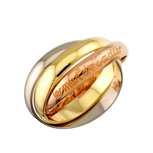 Cartier Trinity Medium MM 51 Ring 18k Yellow Gold WG PG 750 in Yellow from The Reluxe
