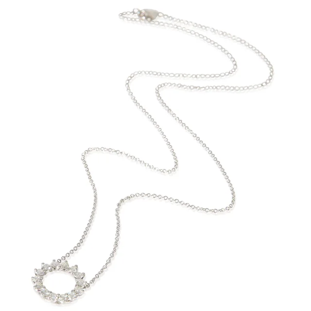 Tiffany & Co. Platinum Diamond Open Circle Pendant 950 from HEWI, photo 2 of 2