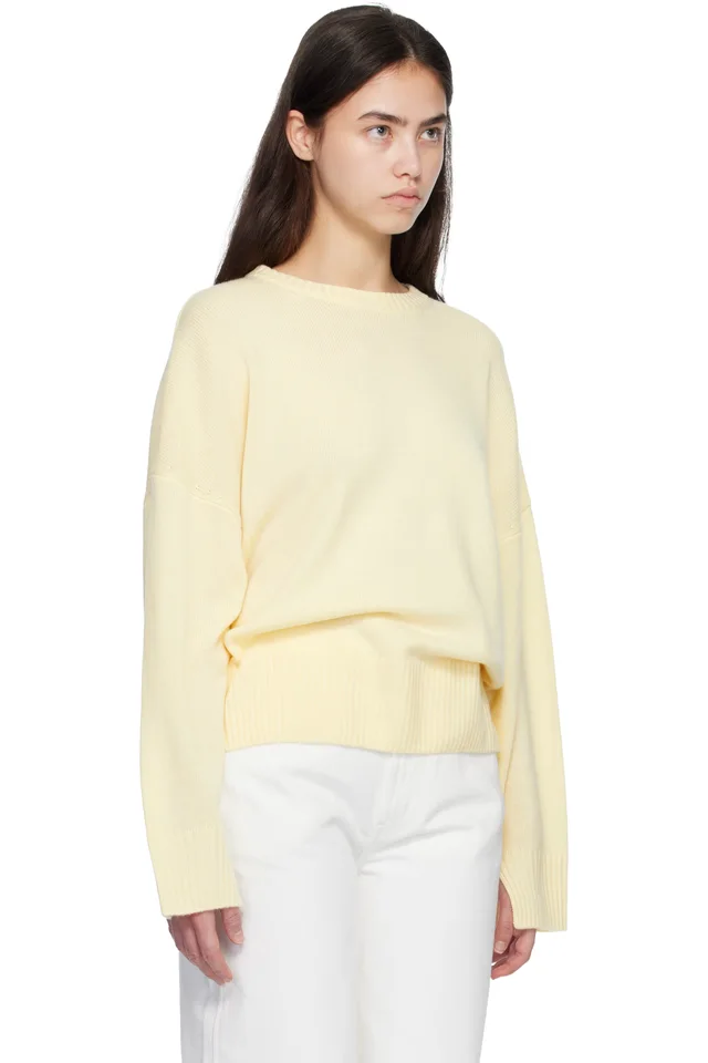 Loulou de Saison Off-White ANTON Cashmere Sweater, photo 2 of 4 from SSENSE