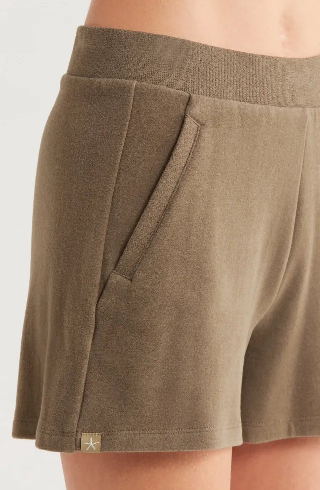 Barefoot Dreams® Malibu Brushed Fleece Pajamas in Green, photo 4 of 6 from Nordstrom Rack