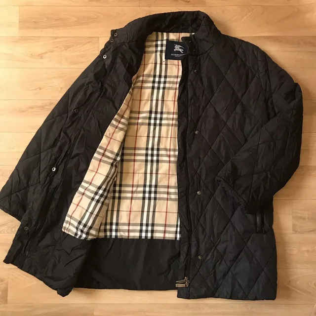 Burberry Quilted Jacket Nova Check Diamond Women Black Siz M in black from Grailed