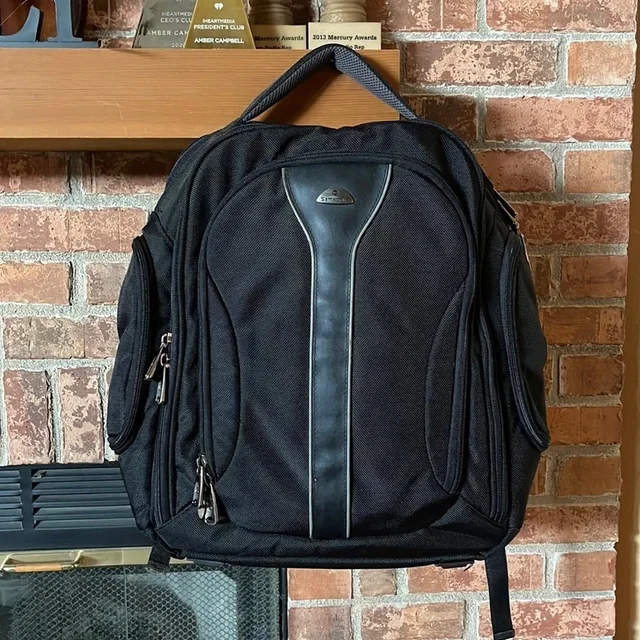 Samsonite Laptop Backpack in black from Poshmark
