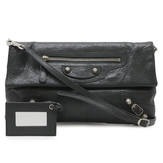 Balenciaga The Giant Envelope Leather 2way Clutch Bag in Leather from LuxUness