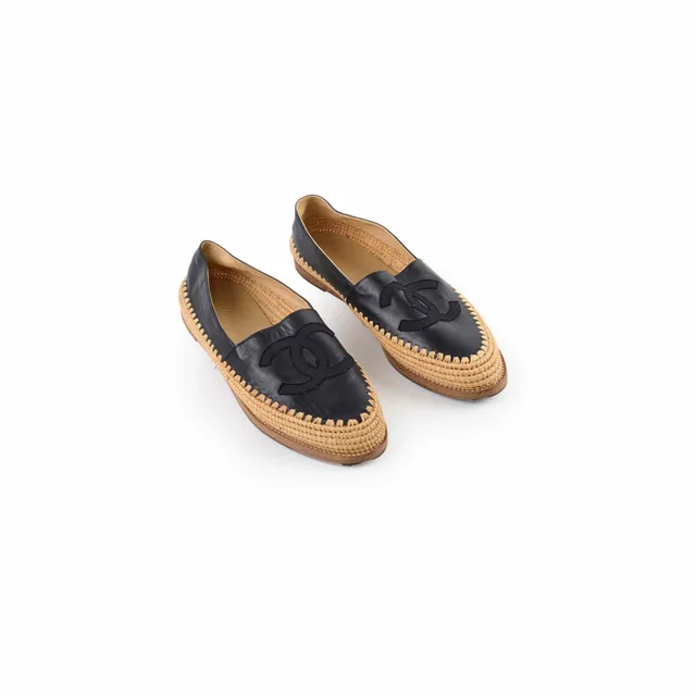 Chanel Espadrilles Shoes Black Women Size 42 in Black from The Purse Affair